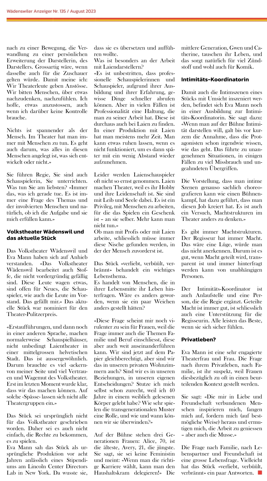 Interview Wädenswil 2